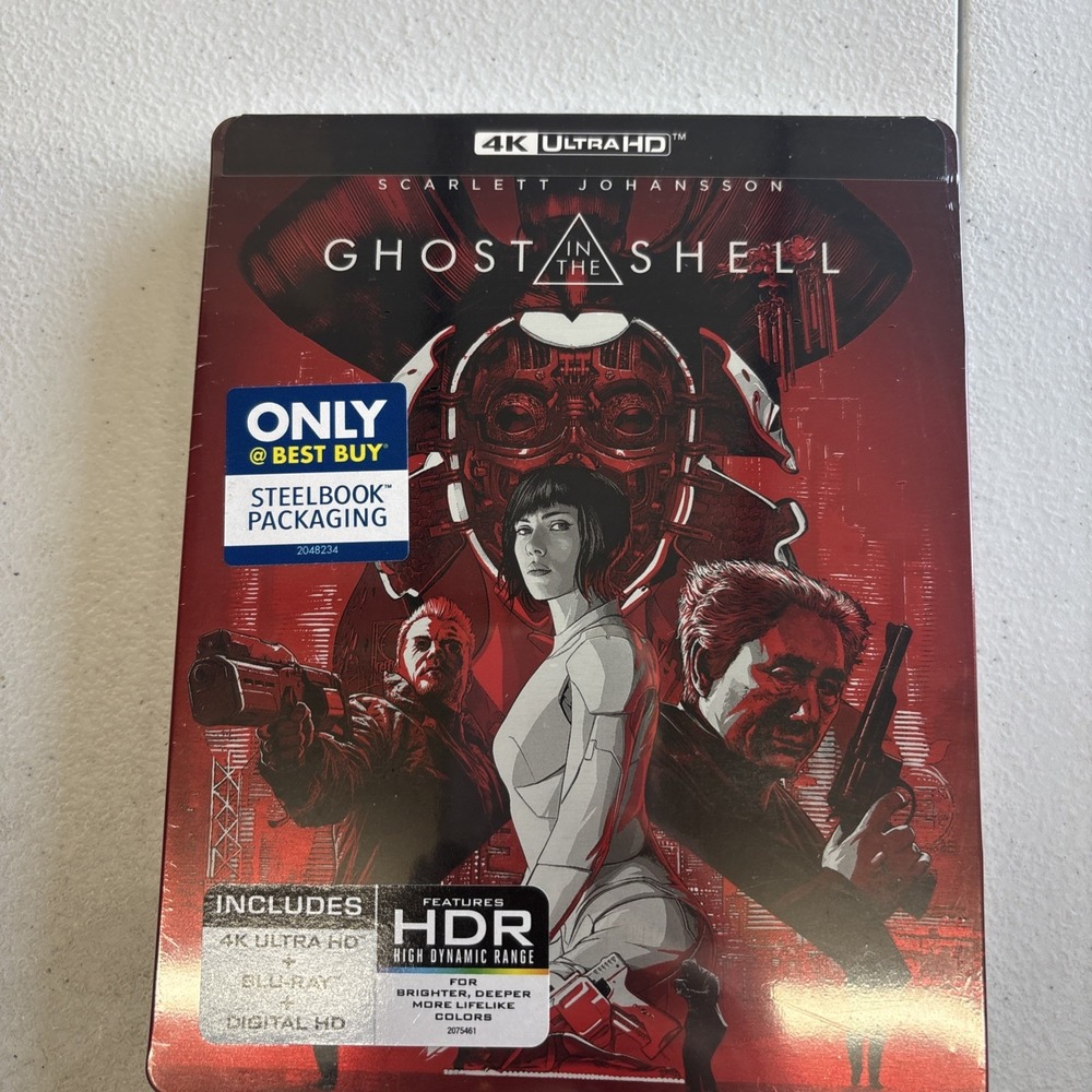 Ghost in the Shell 4K Best Buy Exclusive Steelbook Edition RARE OOP NEW